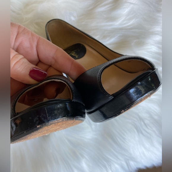 Cole Haan Black peep toe heels, 7 - Picture 13 of 15